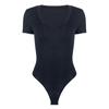 Women's Sexy V-Neck Short Sleeve Bodysuit - Summer 2025 Collection