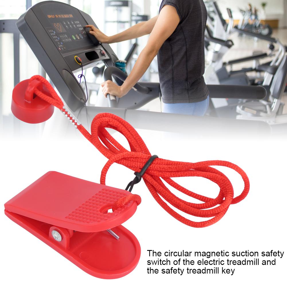 2 Stück Laufband Sicherheitsschalter Verriegelung Magnet Schlüssel Universelles Zubehör Runder Magnet Gehäuse