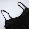 Goth Dark Punk Grunge High Split Hem Straps Dess 90s Streetwear Gown Women Sexy Corn Bandage Velvet Dresses Mall Gothic Clothing