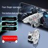 Delta Tactical Four-Finger Gaming Button - Mechanical Shoulder Controller for Elite Games
