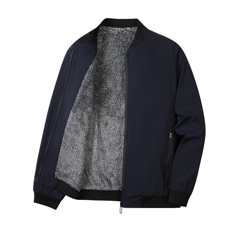 Autumn and Winter New Casual Jacket Men's 3D Versatile Men's Stand Up Collar Baseball Jacket