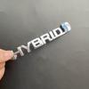 BBcx3 3D Metal HYBRID Logo Side Fender Rear Trunk Emblem Badge Car Sticker Decals For Toyota Prius Camry Crown Auris Rav4s TRD