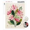 DIY Pearl Painting Kit Frameless Canvas Floral Arrangement 3D Shiny Bead Art Creative Family Craft for Home Decoration