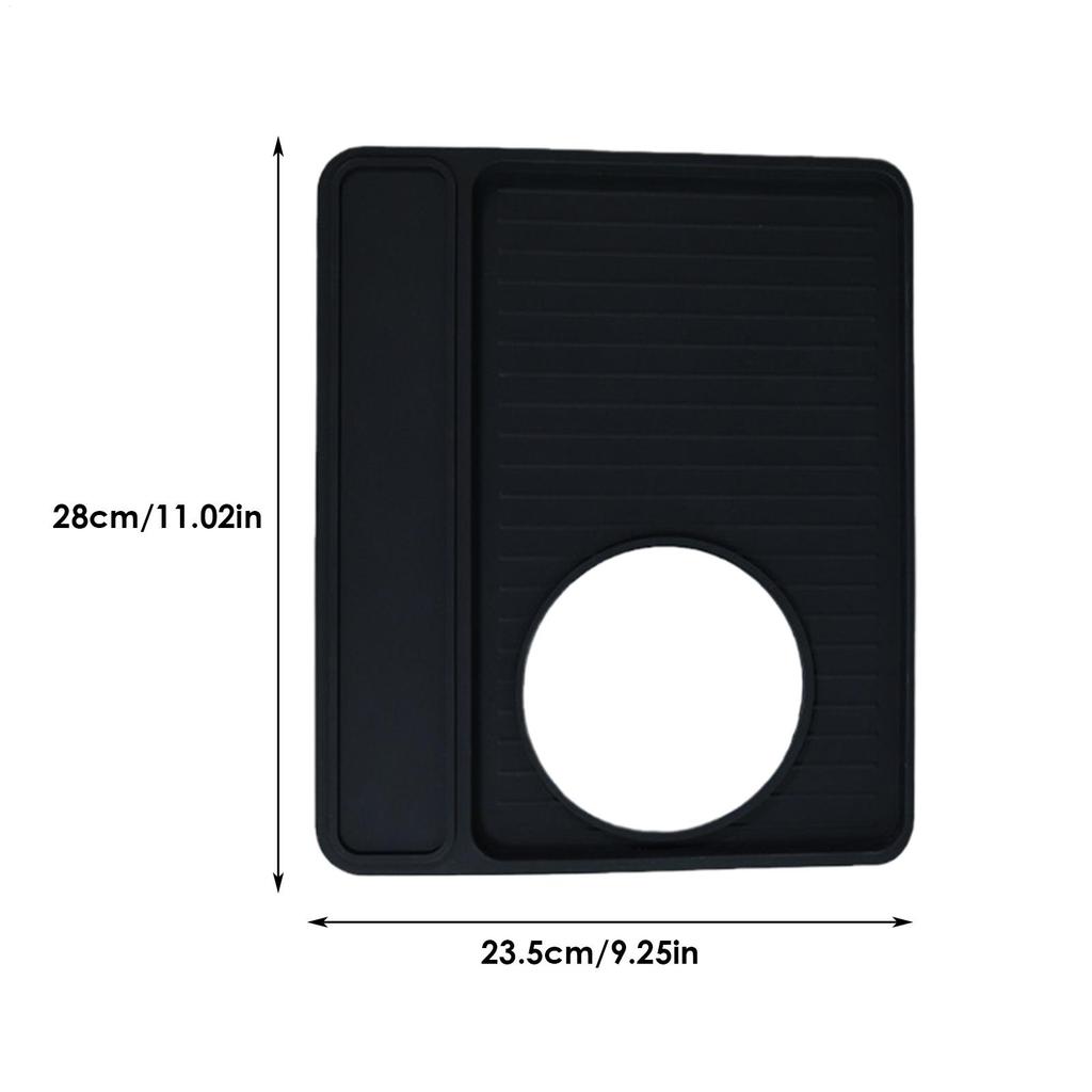 Coffee Tamping Mat Anti-Slip Silicone Waterproof Cover Prevent Scratch Coffee Tamper Mat For Bar Home Office Countertop Party