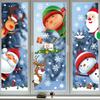 Christmas Snowflake Electrostatic Stickers: Santa & Snowflakes Window Decorations