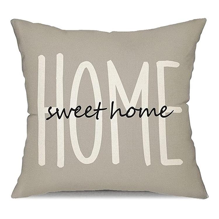 

Flax Popular Pillowcase Nordic Home Decoration Pillow Office Car Cushions 45*45cm