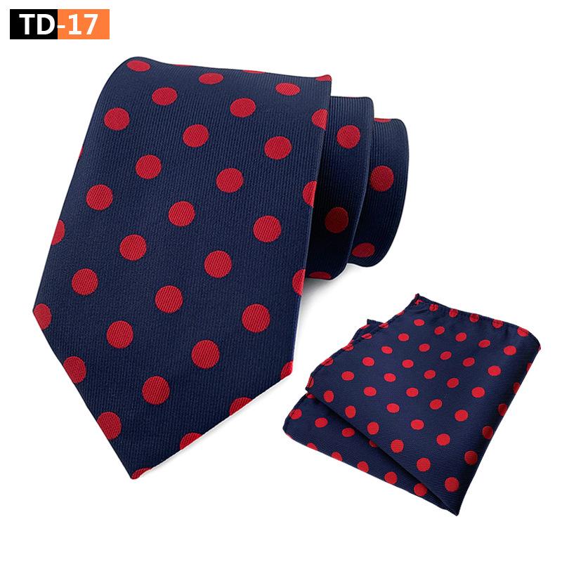 Suit Polka Dot Polka Dot Elegant Atmospheric Suit Tie Pocket Towel Suit