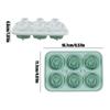 6-Cavity Rose Silicone Ice Cube Mold Easy Demolding Food-Grade For Drinks Desserts Kitchen Tool Stylish Decor Mold