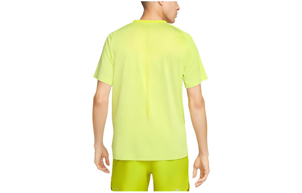 Nike T Shirts Men's Yellow Crew Neck Moderate DM4753-308