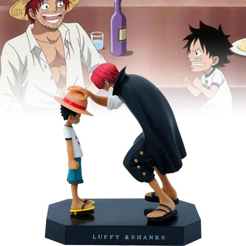 Vibrant Luffy And Shanks Pvc Model For Home Decor And Anime Collector Displays
