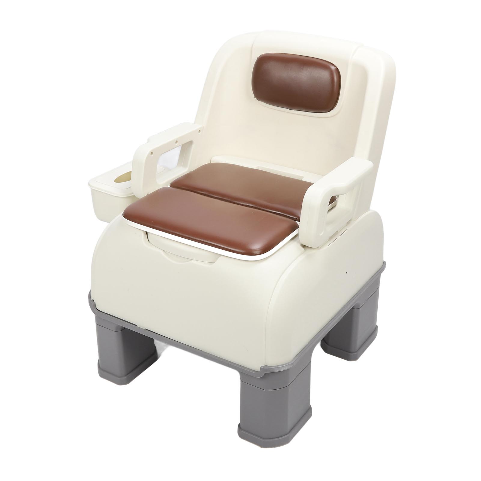 

Прикроватный туалетный стул со съемным подлокотником, мягкой спинкой и подушкой, противоскользящий прикроватный туалетный стул для