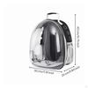 SemiRigid Cat Backpack Carrier | Transparent Front Viewing Panel, Zippered Side Opening, for Travel