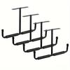 Space Saving T-Shaped Storage Rack Wall Mounted Overhead Garage Storage Hook  Tool Organizer