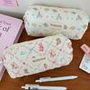 High-Capacity Bubble Cotton Pencil Case for Middle School Girls