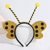 2Pieces Bumble Bees Costume Kit for Kids Adult Honeybee Costume Honeybee Headband for Halloween Cosplay Party Props