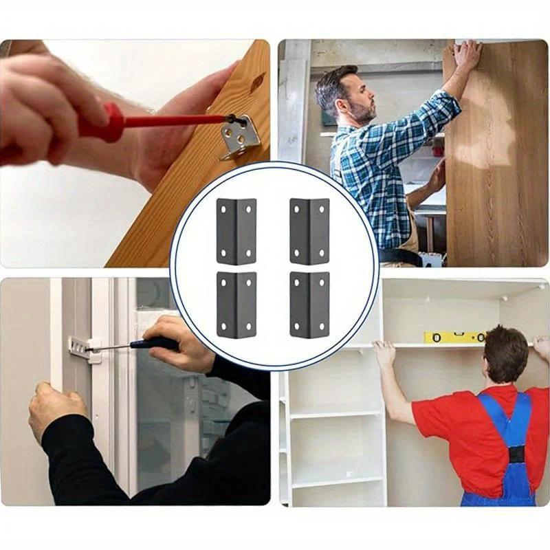 16 buc Cod de colț în formă de L Suport metalic Suport de unghi Element de fixare Sarcină Suporturi de unghi drept Picioare de masă din oțel inoxidabil Mobilier