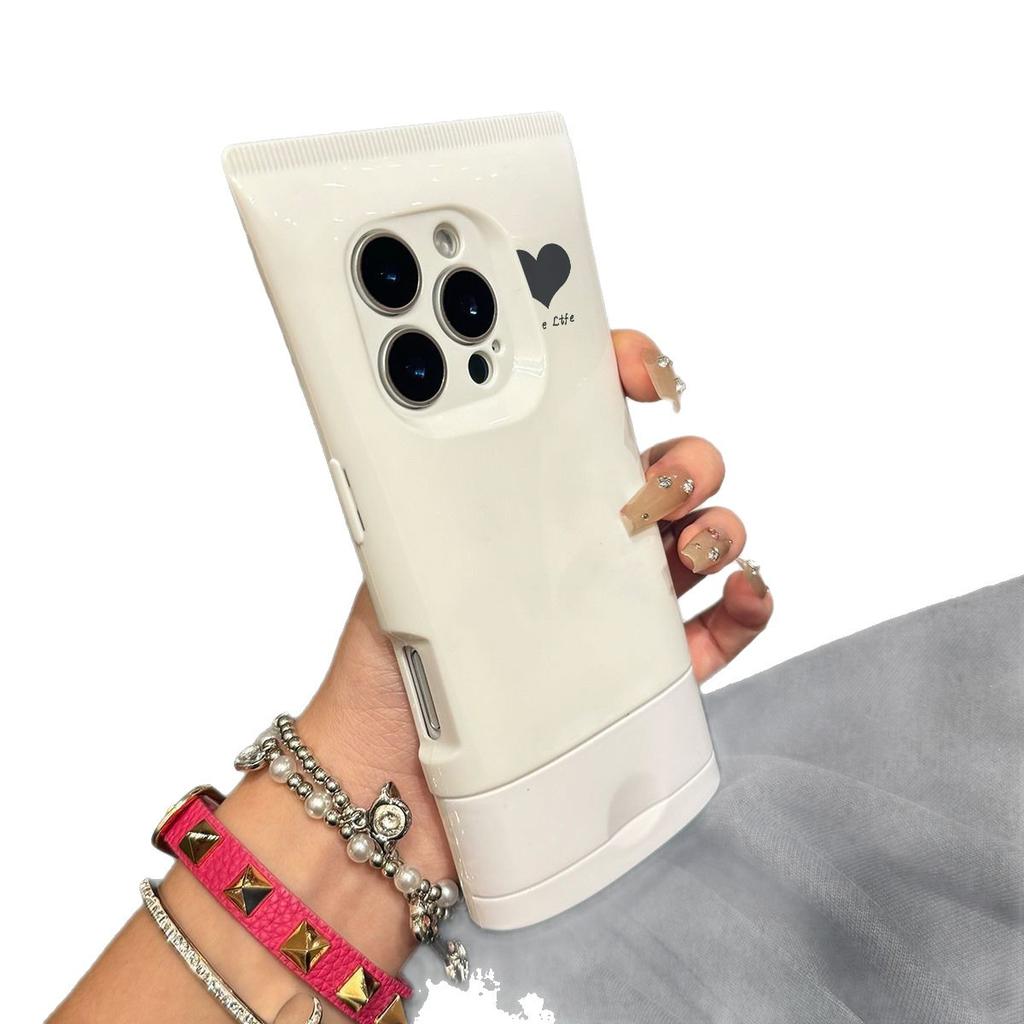 Facial Cleanser Mobile Phone Case Does Not Turn Yellow for Apple Mobile Phone Protective Case 16promax All-inclusive Caseti Cartoon Personality Style