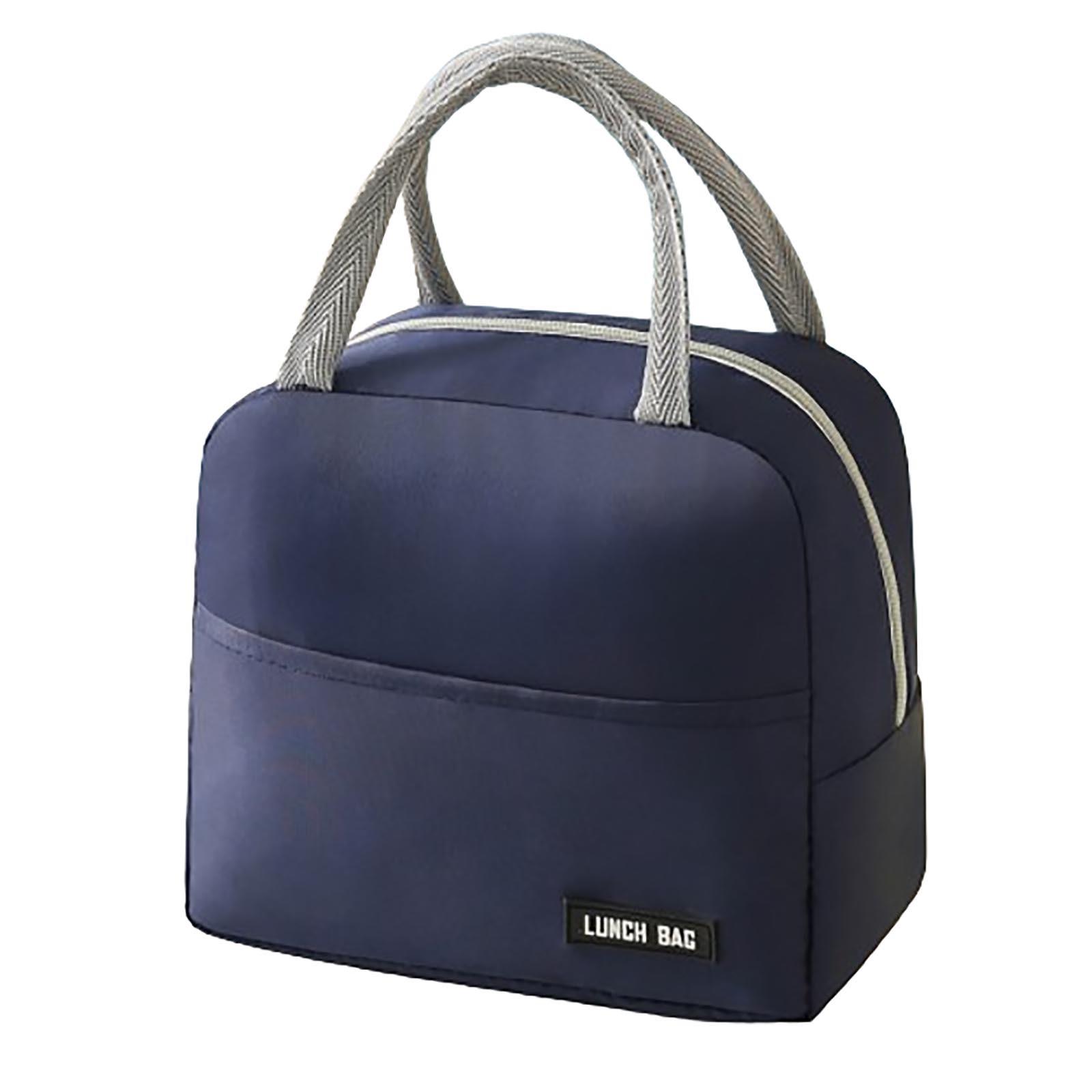 

Термоизолированная сумка Ланч-бокс Сумки для ланча для женщин Портативная термосумка Сумка-холодильник Сумка-тоут Сумки-холодильники Однотонный Цвет Еда One Size