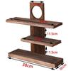 Antique Desktop Storage Shelf Chinese Style Tea Set Rack Retro Desk Shelves  Home Decor