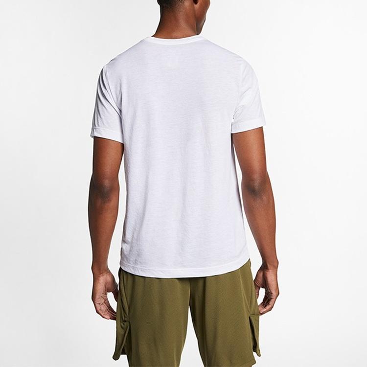 Nike Dri-Fit Breathe Juicing Man Training Quick-Dry Short-Sleeved Male White Men's BQ6533-100