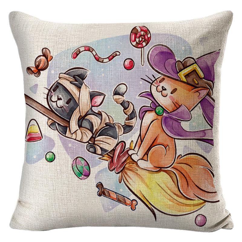 Pillow Christmas Pillowcase Set Home Bed Cushion Cover Office Sofa Waist Cushion