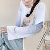 New Large Size Arm Sleeves Women Men Driving Cycling UV Protection Sleeves Summer Ice Sleeve Gloves Loose Breathable Arm Cover