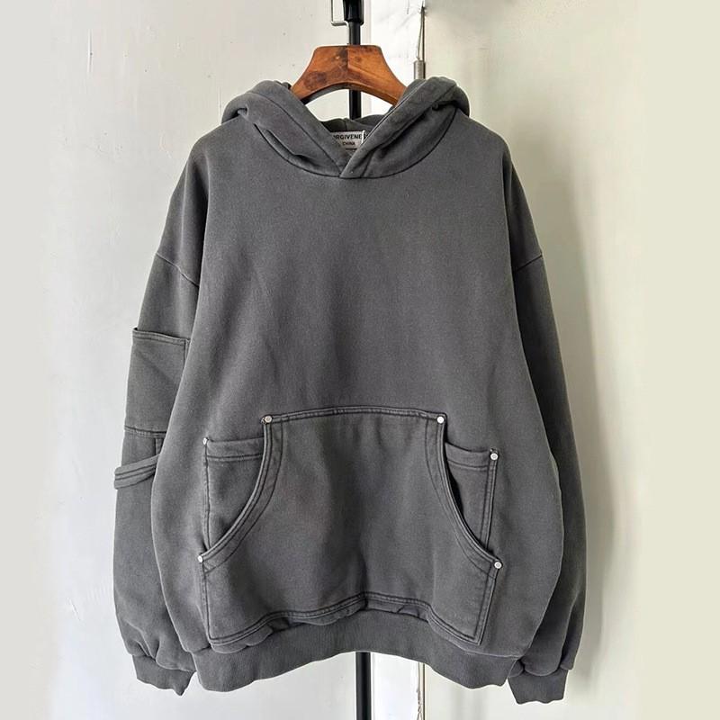 Unisex Oversized Hooded Sweatshirt Cotton Loose Fit Streetwear Winter Casual Pullover Men Women