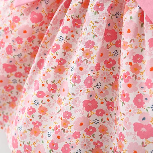 Children's Dress Summer New Product Baby Girl Small Floral Short Sleeve Dress Princess Skirt