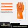PVC Work Gloves Waterproof Oil & Chemical Resistant Non-slip Flexible Protective Gloves for Mechanical Repair Garage Use