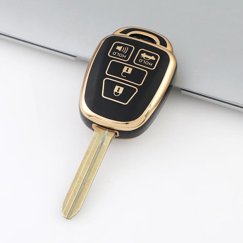 2/3/4 Buttons Tpu Car Key Cover Case For Toyota Camry Rav4 Corolla Tacoma Vios Prius C Highlander Anti-Scratch Protective Case