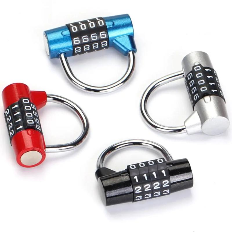 4 Digit Number Combination Travel Password Lock Combination Padlock Zinc Alloy Safely Code Lock