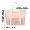 Beach Bag Large Capacity Mesh Tote With Multiuse Design For Travel And Beach Days