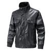 American PU leather jacket men's jacket spring and autumn new stand-up collar locomotive clothing versatile trend explosive jacket men