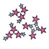 10Pcs Embroidered Patches Star Shape Covering Breakages Stains Iron On Patches for DIY Clothing