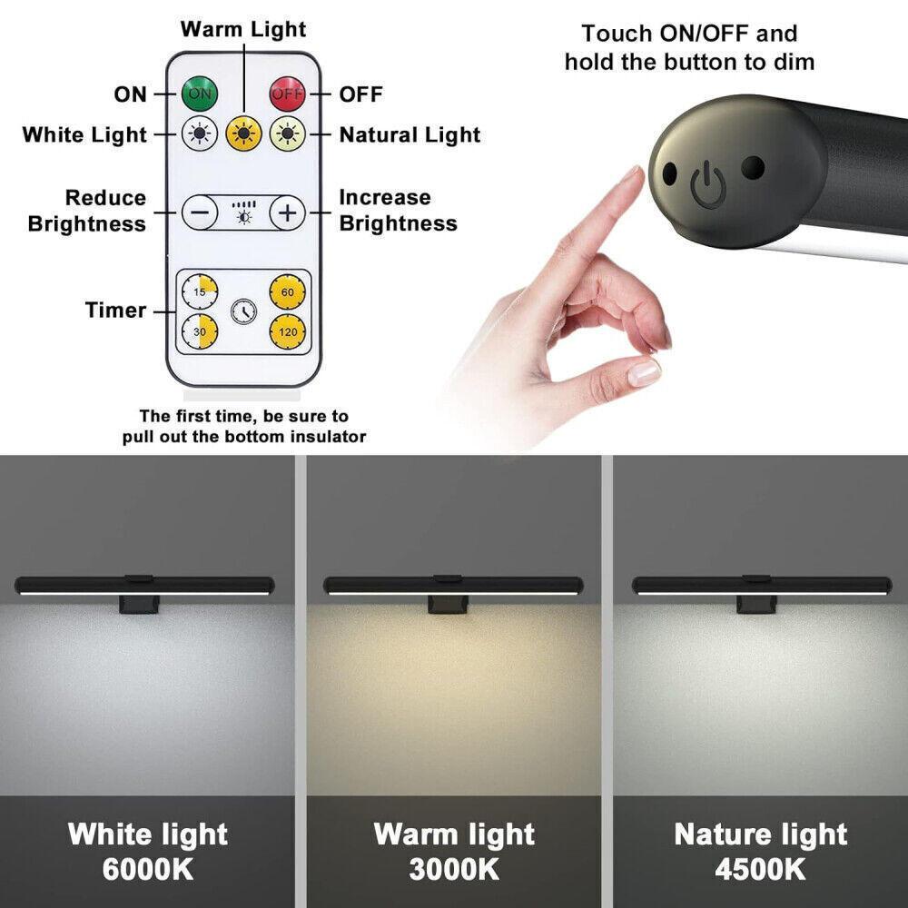 Rechargeable Art Display Light Non-glaring Dimmable Dartboard Light Modern Minimalist Wireless Picture Lights