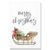 Simple Modern Nordic Ice and Snow World Watercolor Elk Christmas Art Decor Picture Material