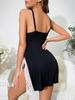 High-end quality European and American new sexy lace suspender pure desire nightdress temptation backless private dress