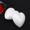 24Pcs White Solid Heart DIY Craft Wedding Decoration Valentine's Day Party Centerpiece Wedding Ornament Models