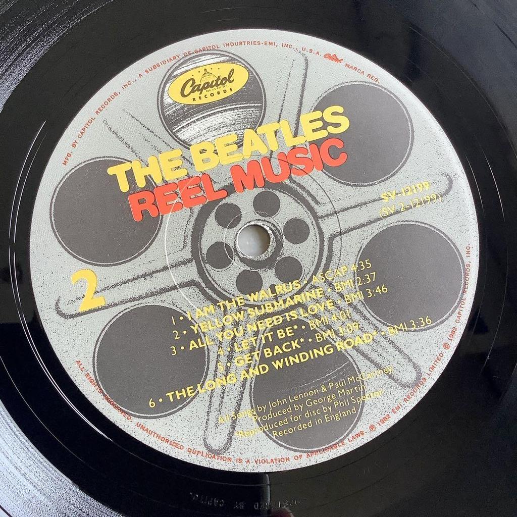 [USED] Rare! Record In Excellent Condition! The Beatles 1982 US Original Reel Music