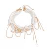 Luxury Pearl Beaded Multi-Layer Tassel Necklace with Alloy Chain