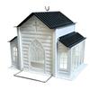 Church-Shaped Metal Bird Feeder with Solar Light, Outdoor Weatherproof Hanging Feeder, Decorative Bird Feeder for Garden, Yard and Deck Decor