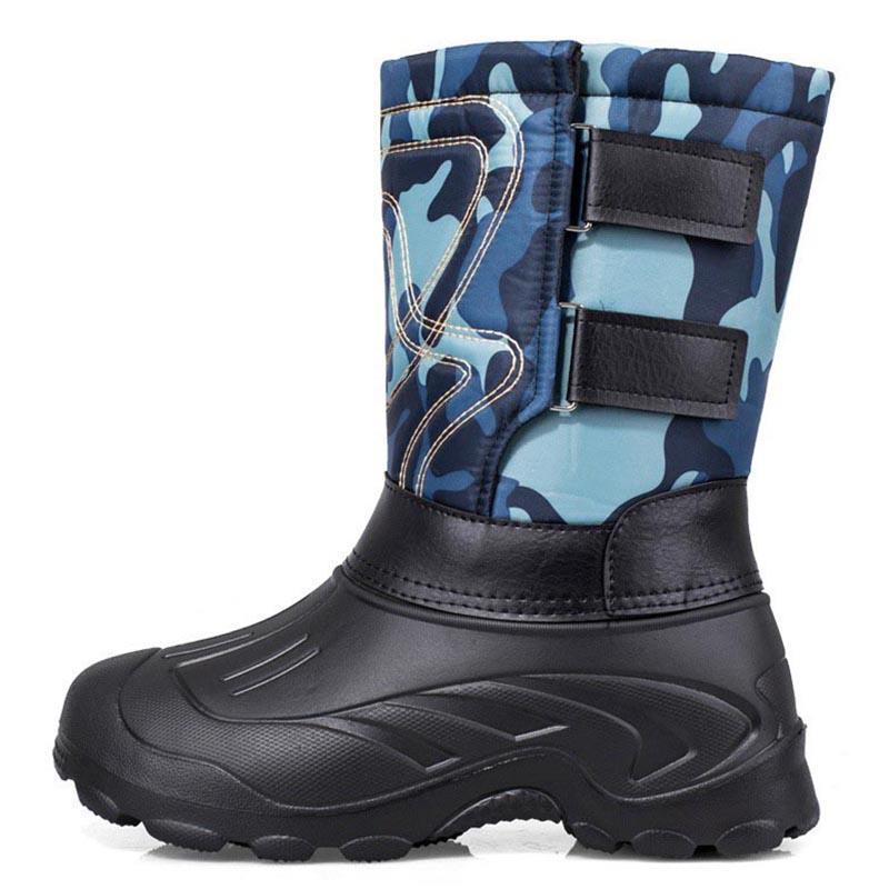 Fashion 2024 Winter Snow Boots Men Waterproof Shoes Men Warm Fur Men Boots Non-Slip Male Sneakers Wear-Resistant Outdoor Shoes Plus Size