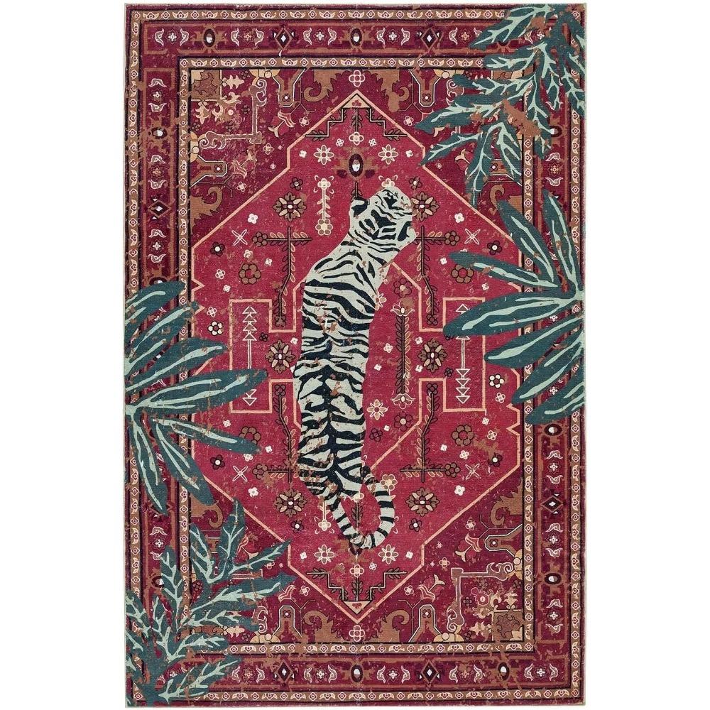 Wood Grain Pattern Kitchen Carpet Waterproof Oil-proof PVC Rug Light Luxury Anti-slip Anti-scratch Floor Mats Cutable Floor Mats