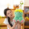 Adorable Long-haired Monster Plush Pillow For Girls Cute Sofa Toy In Soft Colors