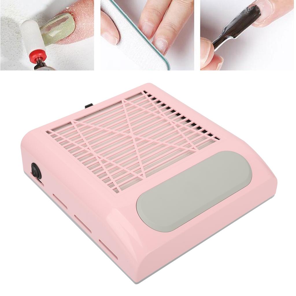 Nail Dust Collector with Reusable Filter 80W Strong Suction Power Professional Nail Vacuum Cleaner