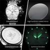 OLEVS 2929 Simple Classic Quartz Wristwatch for Man Date Week Luminous Waterproof Original Business Men's Dress Watch