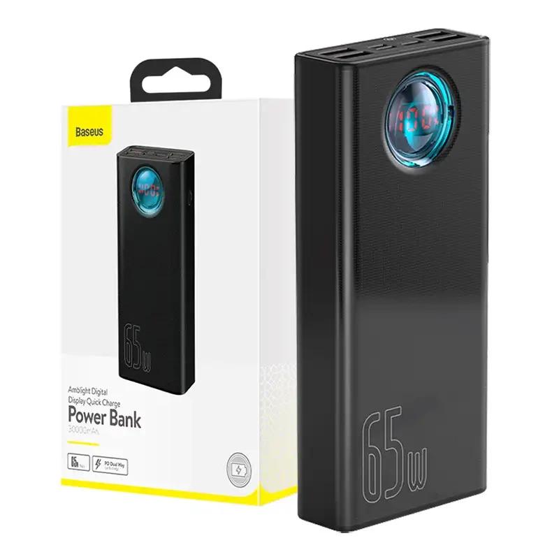 Powerbank Baseus Amblight 30000Mah, 4Xusb, Usb-C, 65W (Czarny)