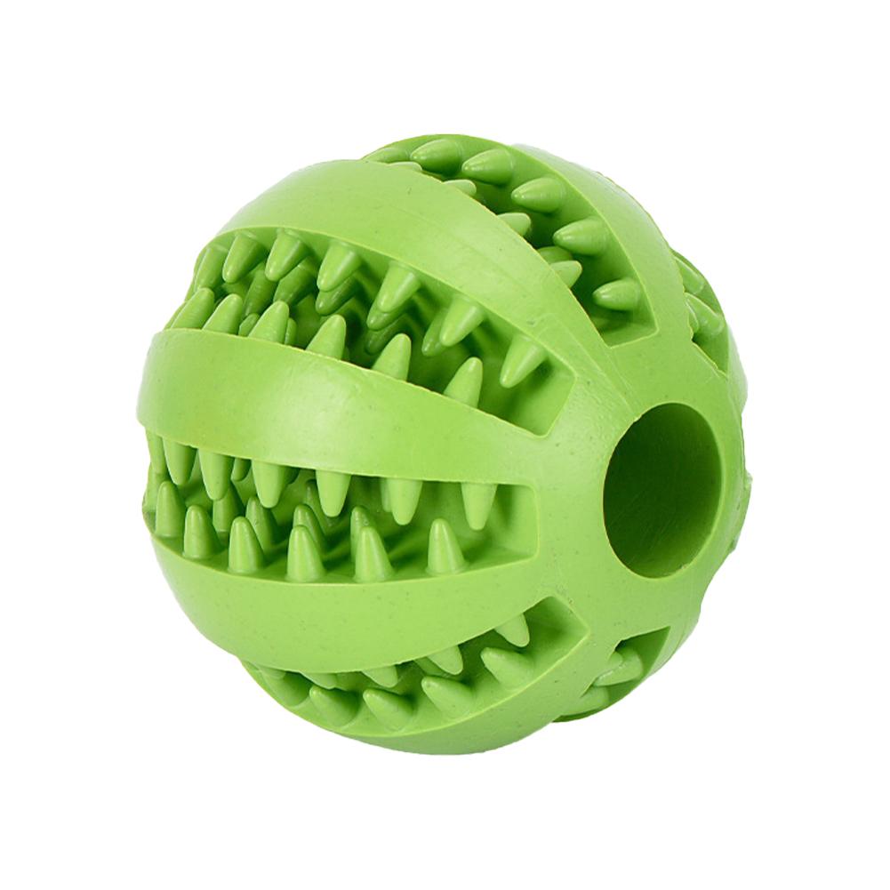 Newly upgrade Dog Food Ball Pet Dog Toy Interactive Rubber Balls for Small Large Dogs Puppy Cat Chewing Toys Pet Tooth Cleaning
