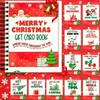 The Gift Card Book Christmas, Colorful Christmas Card Book, Gift Card Holder With 30 Festive Pages, Message Pages, Ideal Present For Family Friends