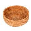 Deep Round Hand-Woven Rattan Fruit Basket